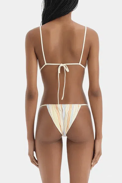 Sir Pernille Reversible String Brief In Sommer Stripe In Multi