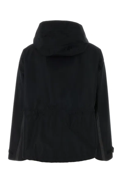 Herno Laminar Black Polyester Windbreaker In Black