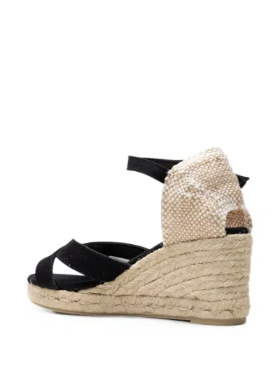 Castañer Bruna Wedge Espadrilles In Black