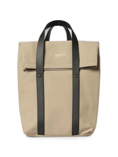 Rains Mini Two-way Foldover Backpack In Neutral