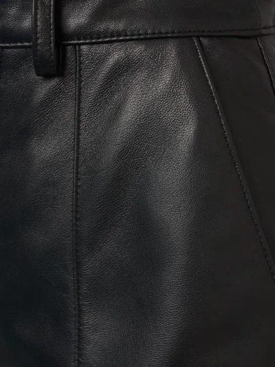 Giuseppe Di Morabito Leather Flared Pants In Black