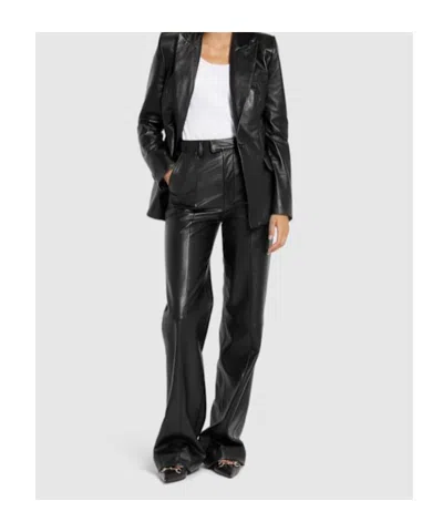 Giuseppe Di Morabito Leather Flared Pants In Black