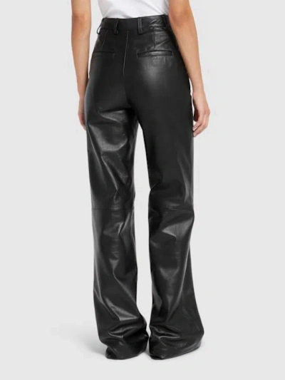 Giuseppe Di Morabito Leather Flared Pants In Black
