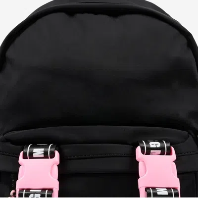 Msgm Logo-strap Backpack In Multi