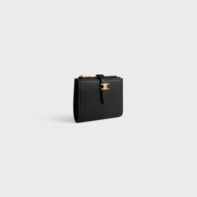 Celine Clasp Wallet In Black