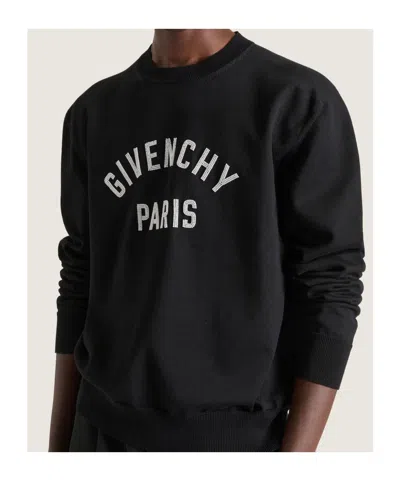 Givenchy Beaded Logo-print Sweater In Black