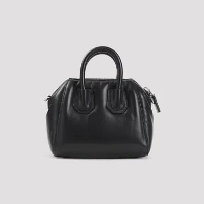 Givenchy Antigona Puffy Top-handle Bag In Leather In Black