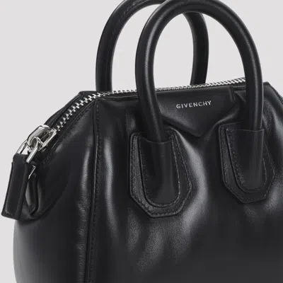 Givenchy Antigona Puffy Top-handle Bag In Leather In Black