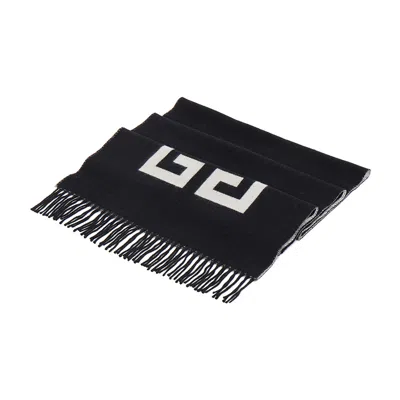 Givenchy Patterned Scarf In Black
