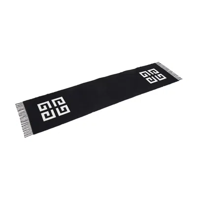 Givenchy Patterned Scarf In Black