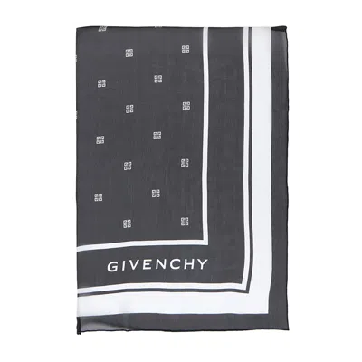 Givenchy Pattern Scarf In Black