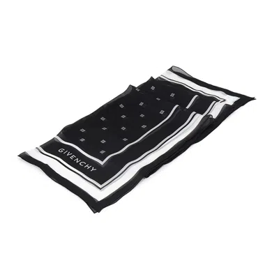 Givenchy Pattern Scarf In Black