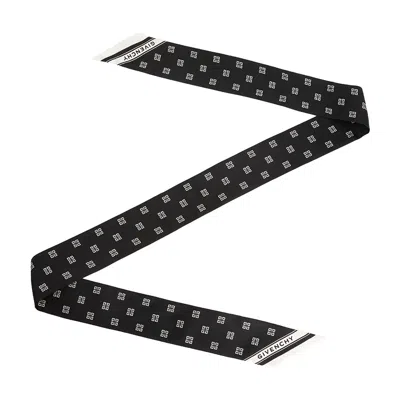 Givenchy Pointed Silk Scarf In Black