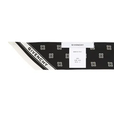 Givenchy Pointed Silk Scarf In Black