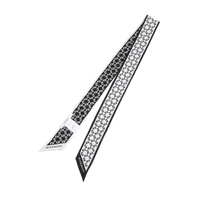 Givenchy Pointed Silk Scarf In Black