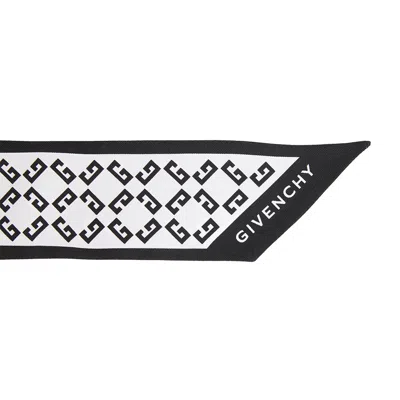 Givenchy Pointed Silk Scarf In Black
