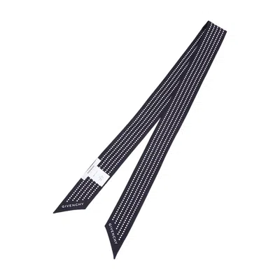 Givenchy Pointed Silk Scarf In Black