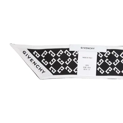 Givenchy Pointed Silk Scarf In Black