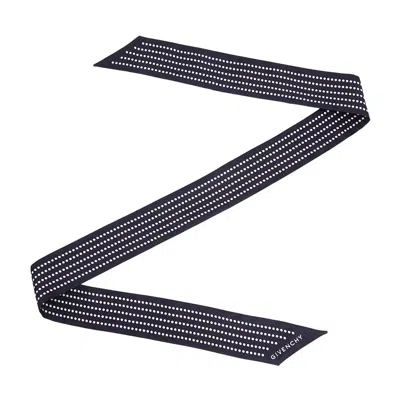 Givenchy Pointed Silk Scarf In Black