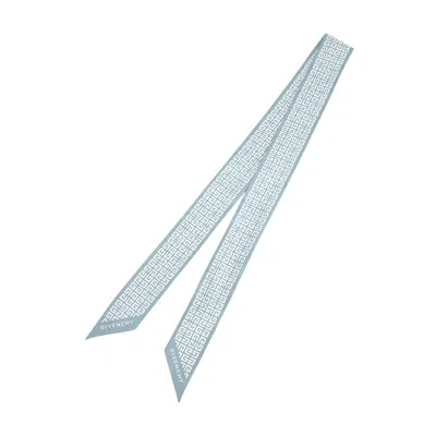 Givenchy Pointed Silk Scarf In Gray