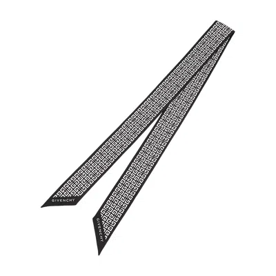 Givenchy Pointed Silk Scarf In Gray
