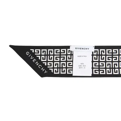 Givenchy Pointed Silk Scarf In Gray