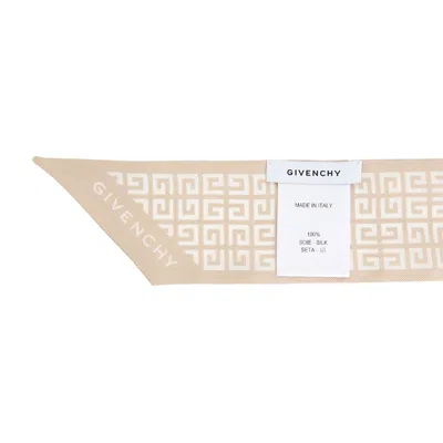 Givenchy Pointed Silk Scarf In Neutral