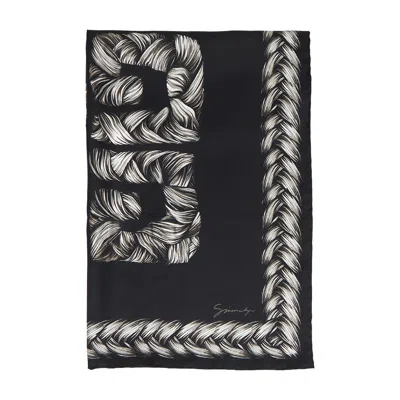 Givenchy Pattern Scarf In Black