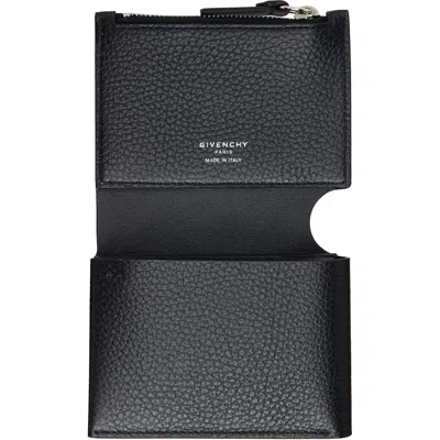 Givenchy Folded Leather Wallet In Black