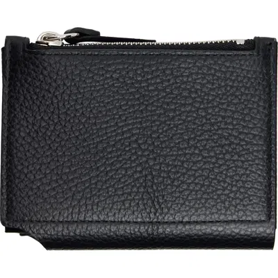Givenchy Folded Leather Wallet In Black