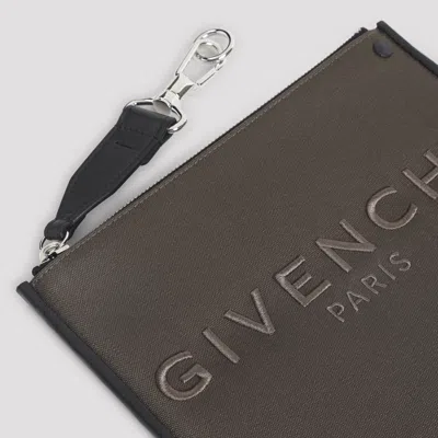 Givenchy Zipper Wallet In Gray