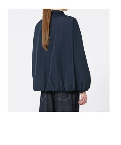 Max Mara Zip-up Jacket In Blue