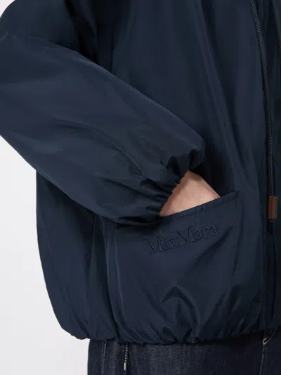 Max Mara Zip-up Jacket In Blue