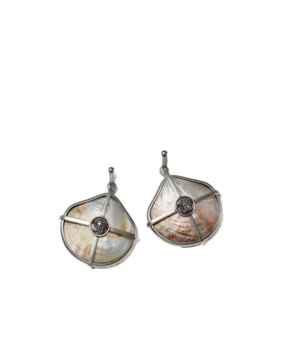Versace Sea Frames Earrings In Multi