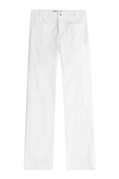 Seafarer Cropped Straight Leg Jeans In White