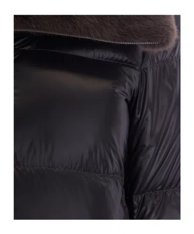 Herno Collared Padded Jacket In Black