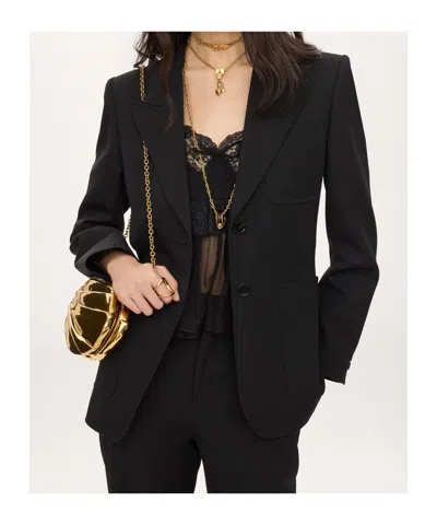 Chloé Single-breasted Wool Blazer In Black