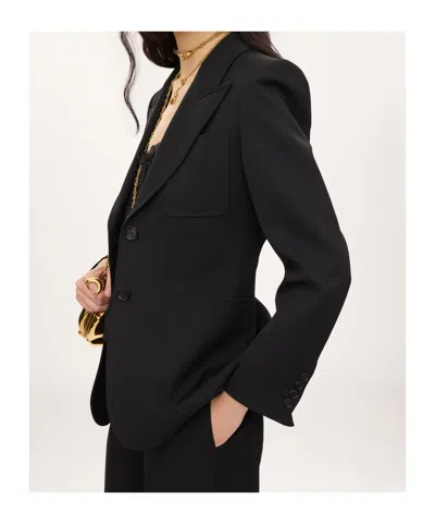 Chloé Single-breasted Wool Blazer In Black