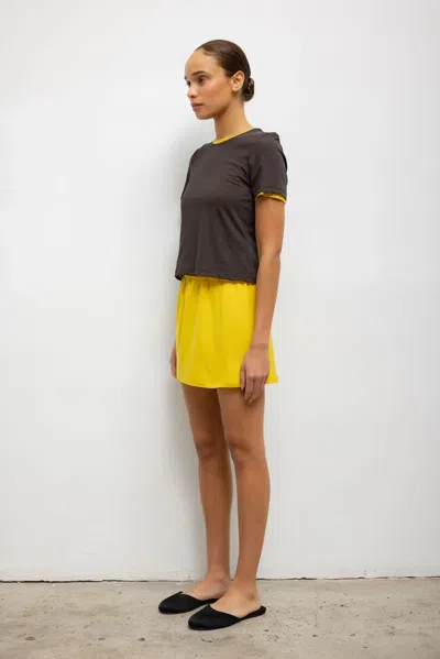 Leset Milo Tee In Brown