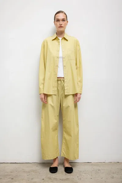 Leset Pre-order: Yoshi Stripe Classic Oversized Button Down In Multi