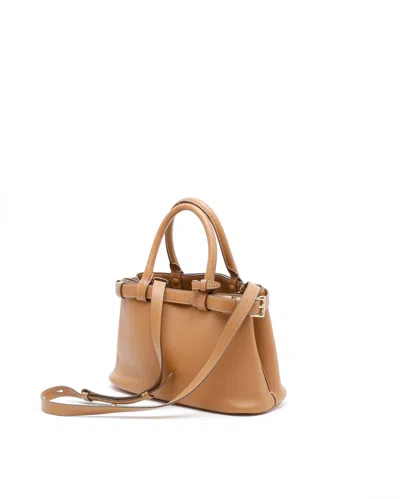 Prada Small Buckle Bag In Brown