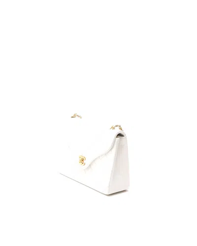 Chanel Classic Single Flap Bag In White