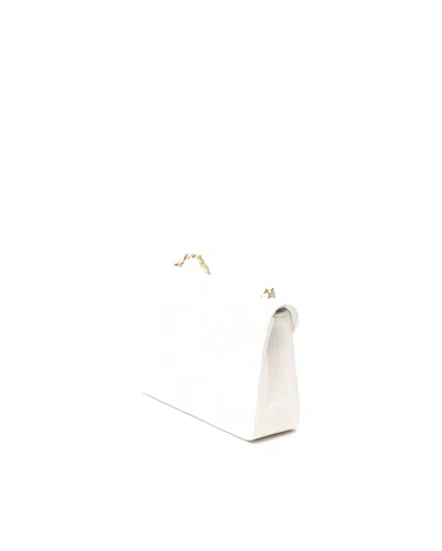 Chanel Classic Single Flap Bag In White