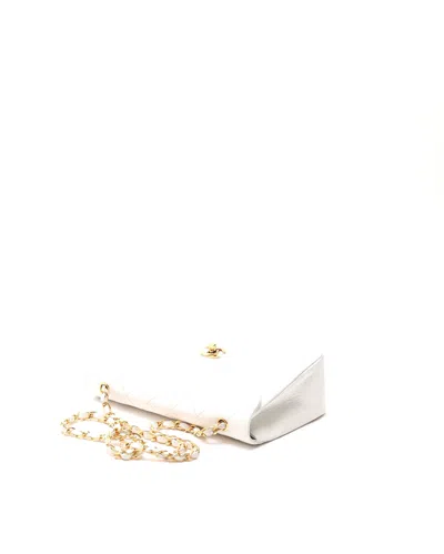 Chanel Classic Single Flap Bag In White