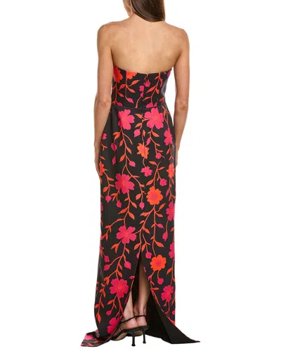 Rene Ruiz Strapless Column Gown In Red