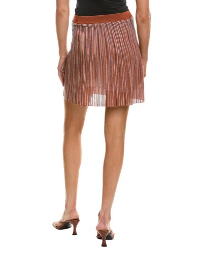 M Missoni Wool-blend Mini Skirt In Brown