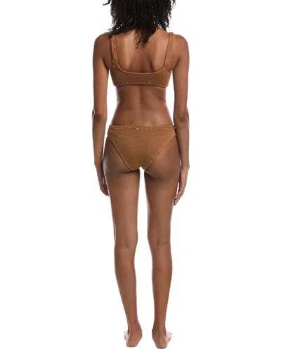 Manebi 2pc Bralette Bikini Set In Brown