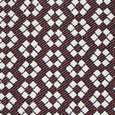 Brunello Cucinelli Silk Geometric Pattern Pocket Square In Multi