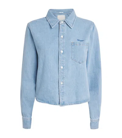 Mother Denim Honor Roll Shirt In Blue