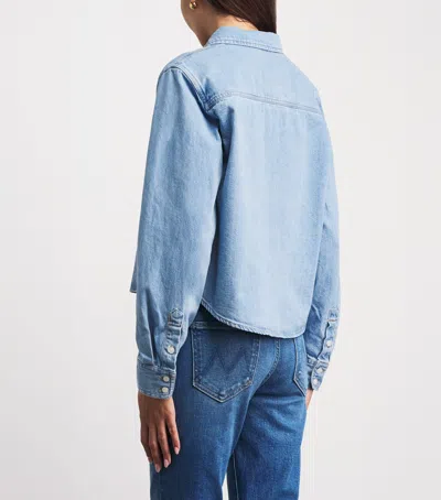 Mother Denim Honor Roll Shirt In Blue